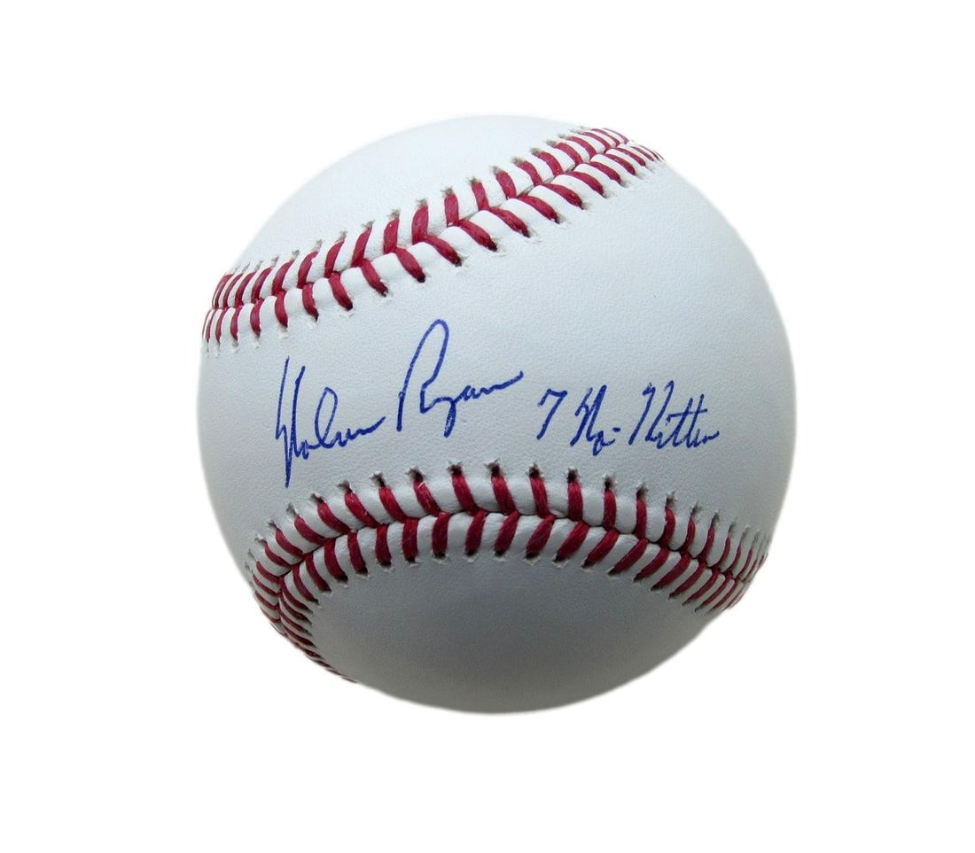 Nolan Ryan Signed OML Baseball PSA/DNA Astros Rangers HOF Inscribed: Nolan Ryan Signed OML Baseball PSA/DNA Astros Rangers HOF Inscribed This item features a signed and inscribed Official Major League (OML) baseball by Hall of Famer Nolan Ryan, renowned for his legenda