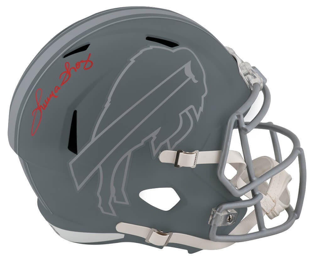 Thurman Thomas Signed Buffalo Bills Riddell Full Size Helmet with COA (1 of 1)