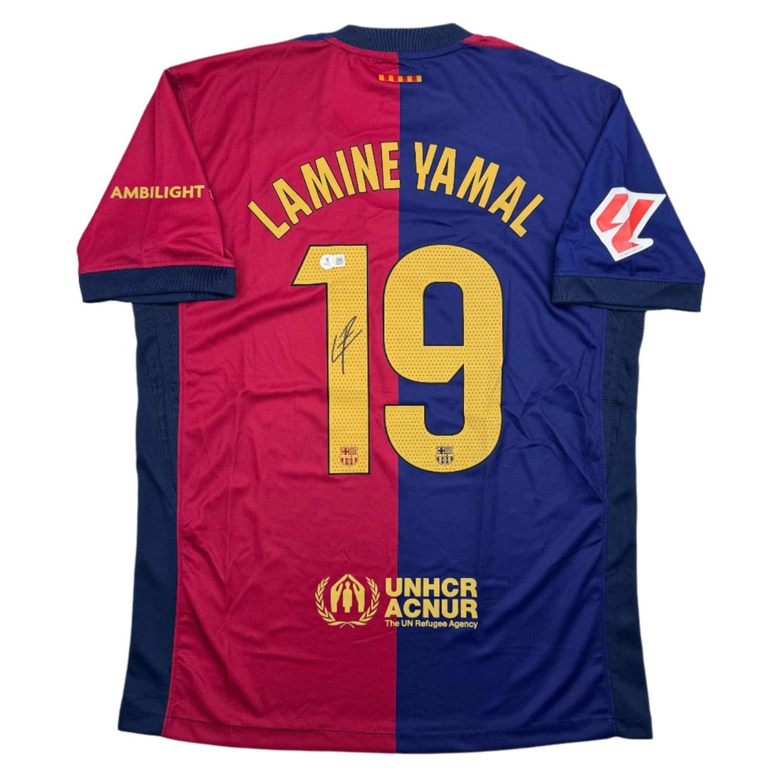 Lamine Yamal Autographed FC Barcelona Blue Jersey Beckett COA (1 of 4)