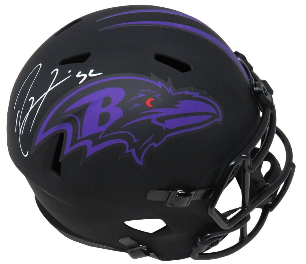 Ray Lewis Signed Baltimore Ravens Eclipse Helmet with COA (1 of 1)