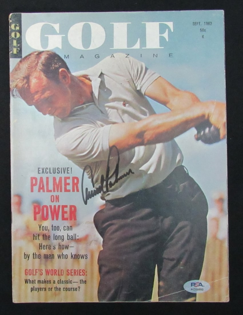 Arnold Palmer Signed September 1962 Golf Magazine PSA/DNA Authenticated (1 of 7)