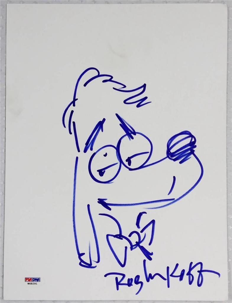 Rob Minkoff Signed Sketch Photograph Mr Peabody & Sherman PSA/DNA (1 of 1)