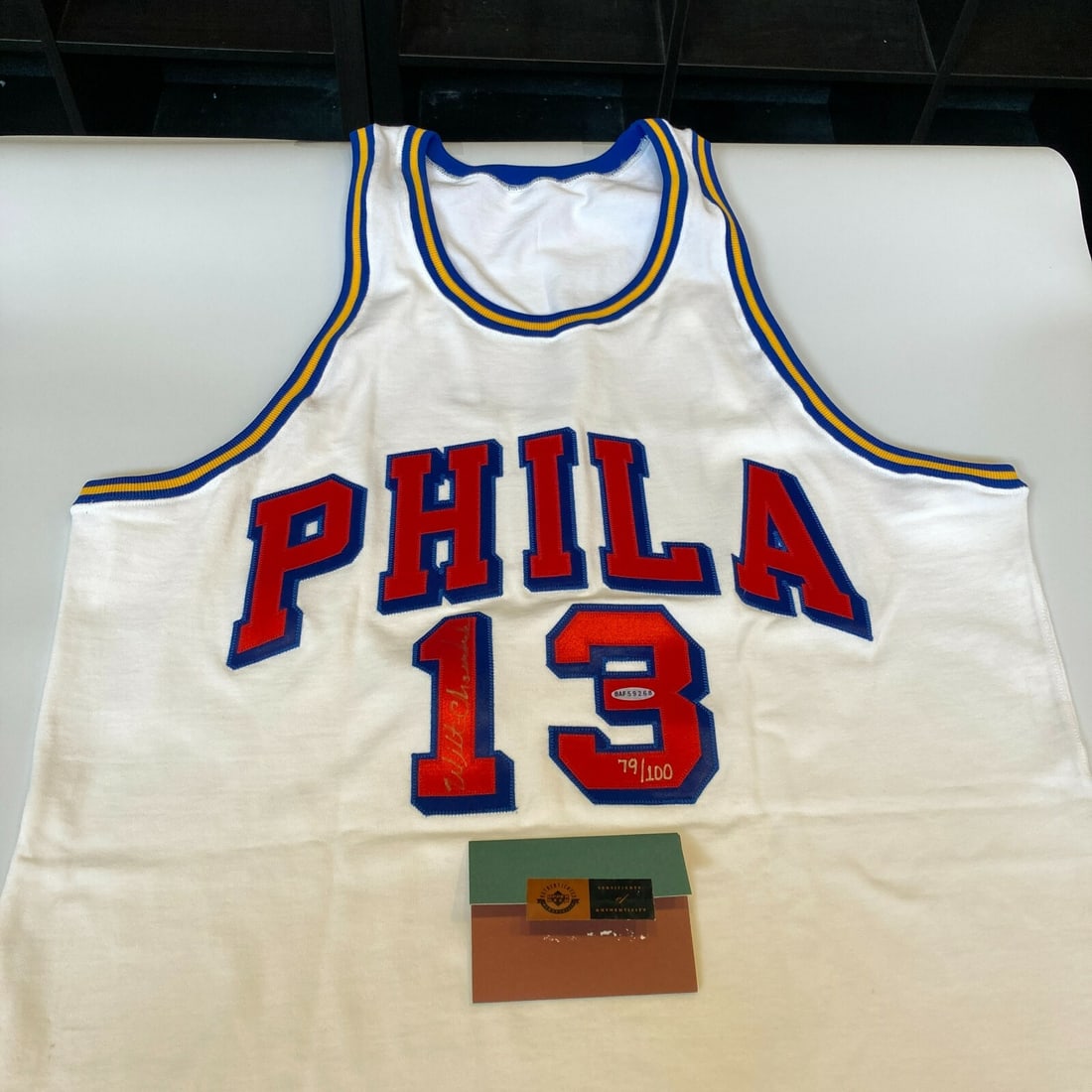 Wilt Chamberlain Signed Philadelphia 76ers Jersey Limited Edition 79/100 UDA PSA DNA (1 of 11)