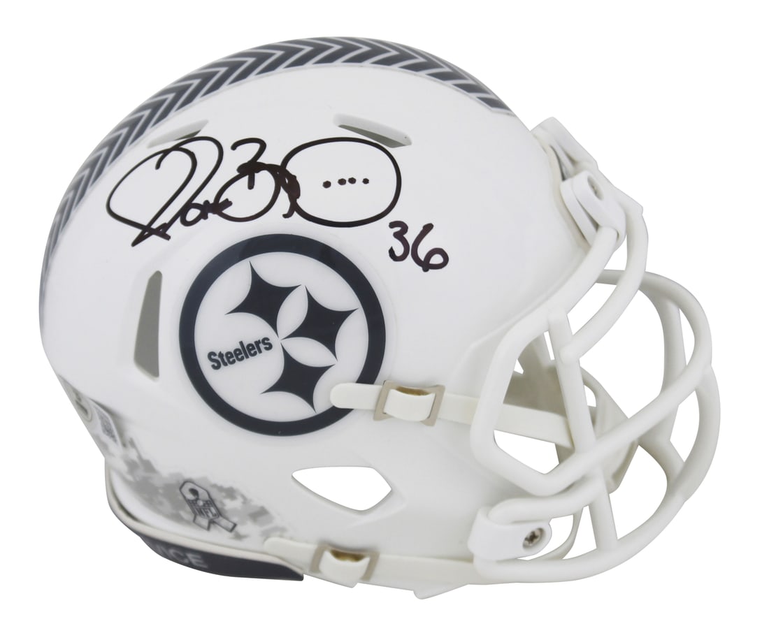 Jerome Bettis Signed Pittsburgh Steelers Salute To Service Mini Helmet BAS Authenticated: Jerome Bettis Signed Pittsburgh Steelers Salute To Service Mini Helmet BAS Authenticated This original autographed Pittsburgh Steelers Salute To Service III Speed Mini Helmet has been personally signe