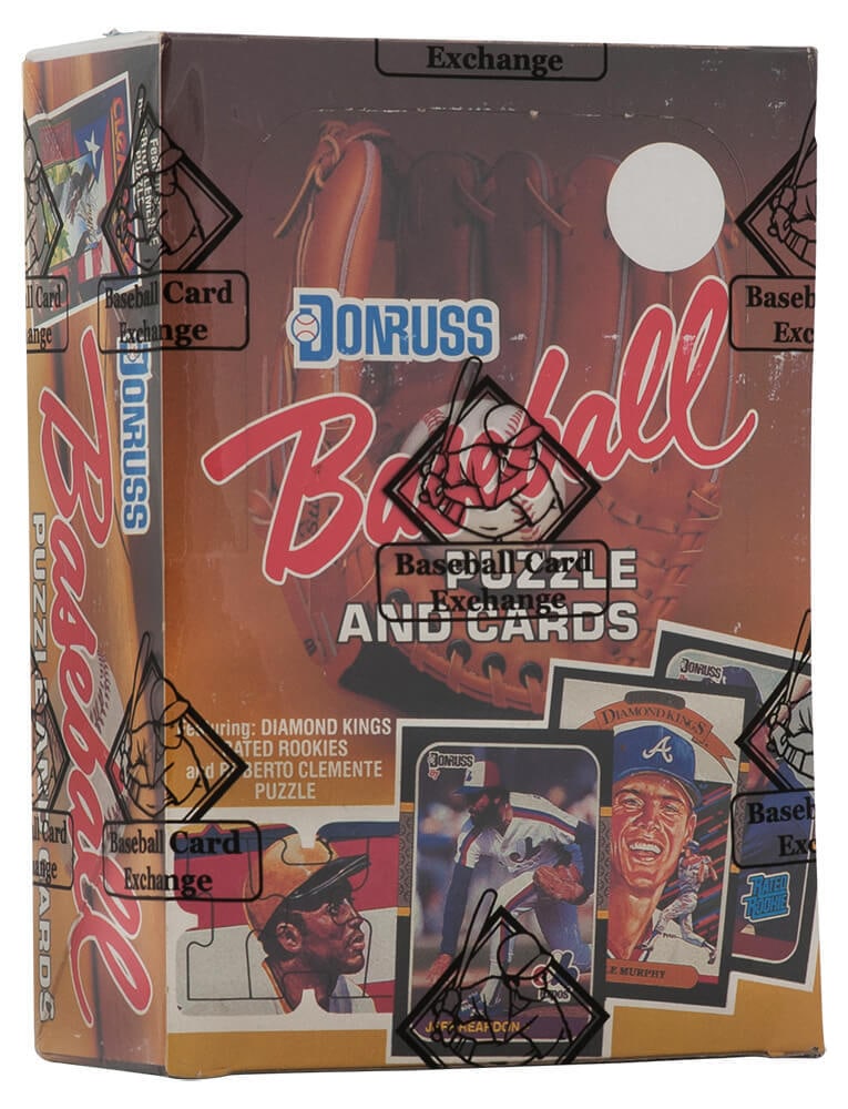 1987 Donruss Baseball Unopened Wax Box BBCE FASC 36 Packs Bonds Maddux McGwire (1 of 2)