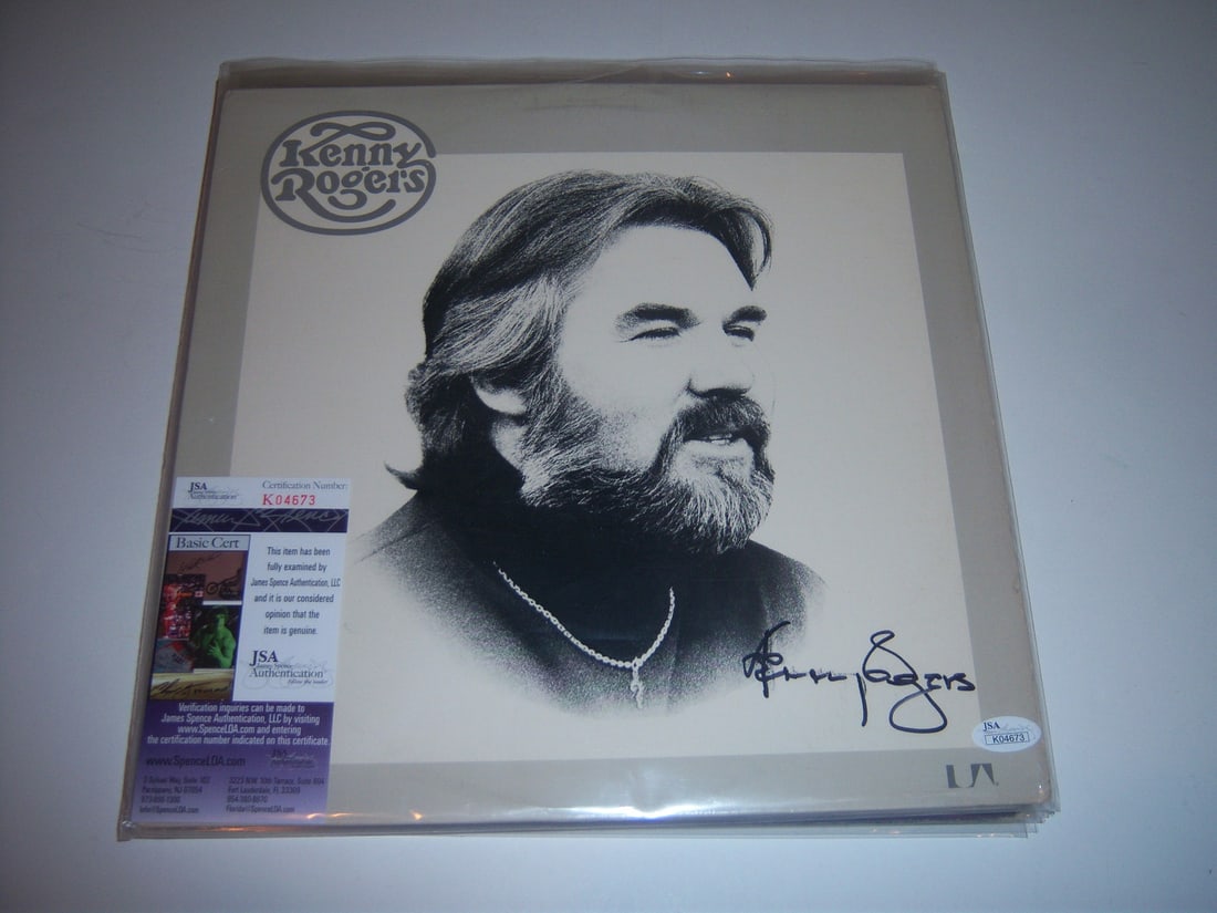 Kenny Rogers The Gambler Signed LP Record JSA COA (1 of 1)