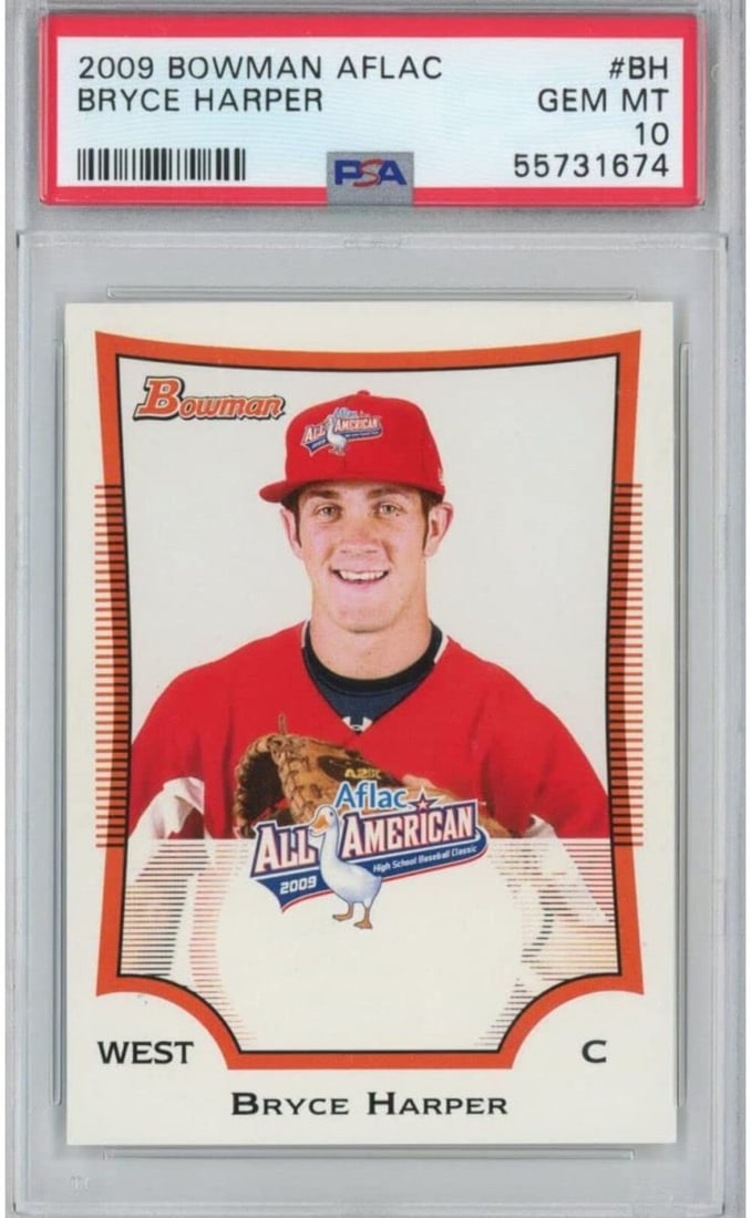 2009 Bowman Aflac Bryce Harper Rookie Card PSA 10 Gem Mint (1 of 2)