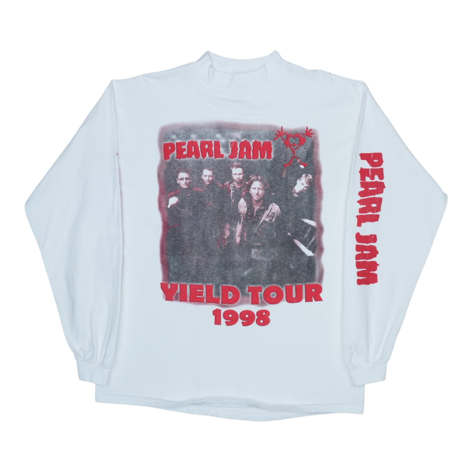 Vintage 1998 Pearl Jam White Long Sleeve Tour Shirt Extra Large: Vintage 1998 Pearl Jam White Long Sleeve Tour Shirt Extra Large This is an original vintage 1998 Pearl Jam long sleeve tour shirt featuring both front and back graphics. The shirt is made from 100% co