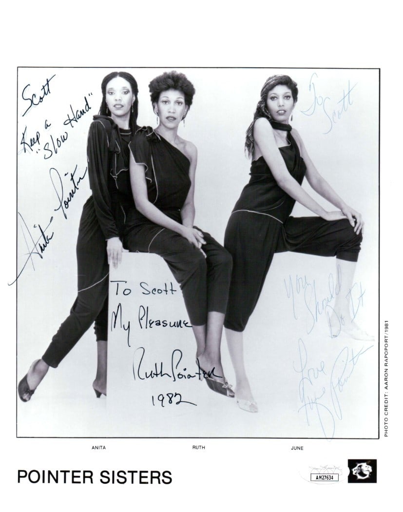 Pointer Sisters Signed Autographed 8X10 Photo JSA Authenticated (1 of 2)