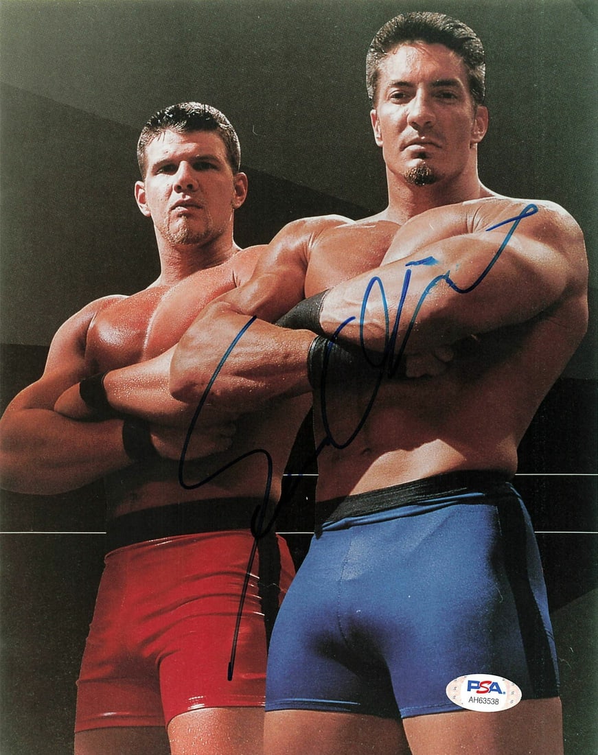 Sean O'Haire WWE Signed 8x10 Photo PSA/DNA Authenticated: Sean O'Haire WWE Signed 8x10 Photo PSA/DNA Authenticated This professionally printed 8x10 photograph features the signature of Sean O'Haire, a notable figure in WWE wrestling. The autograph has been a