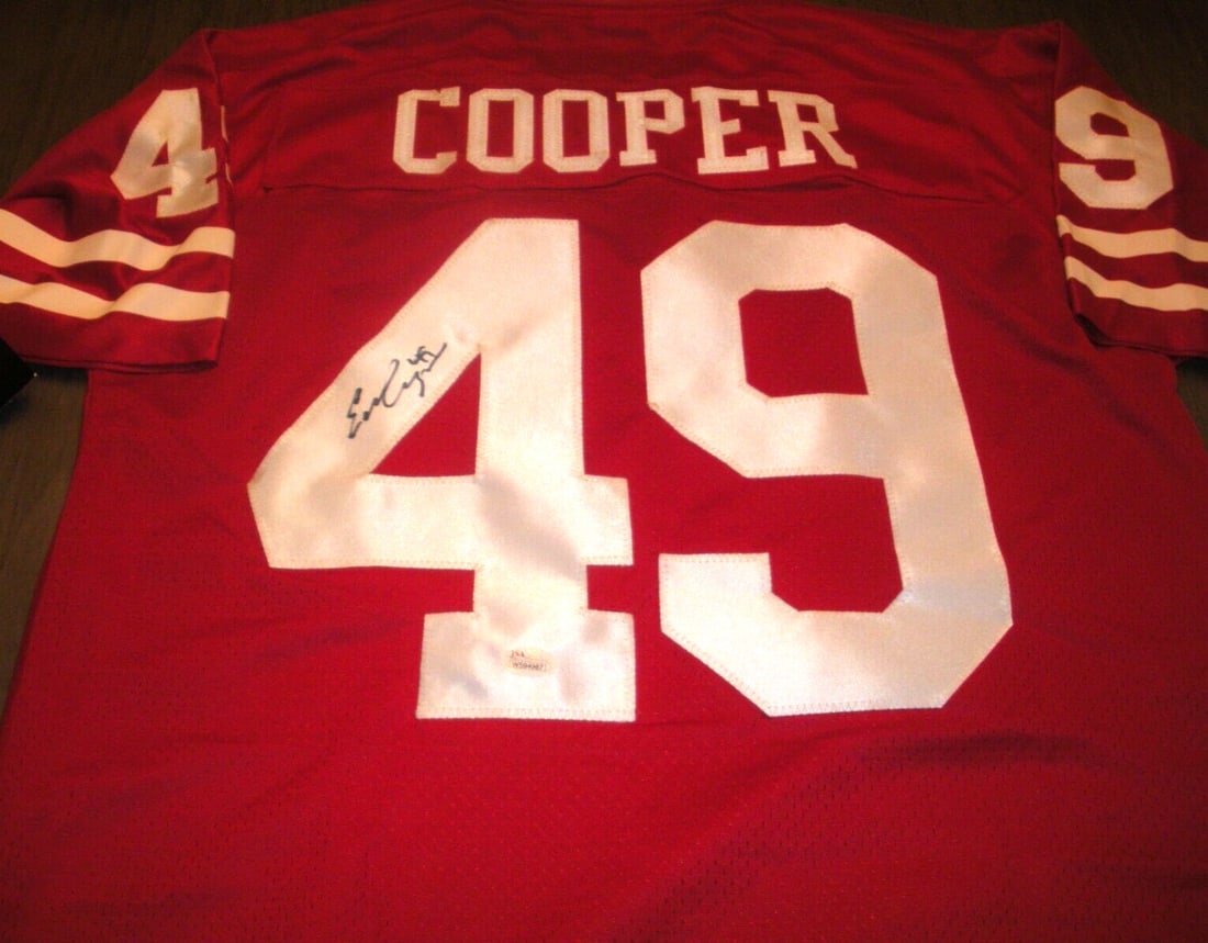 Earl Cooper San Francisco 49ers Signed ProLine Jersey BAS Authenticated: Earl Cooper San Francisco 49ers Signed ProLine Jersey BAS Authenticated This officially licensed Proline jersey features the signature of Earl Cooper, a notable player from the San Francisco 49ers. Au