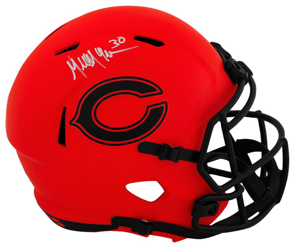 Mike Brown Signed Chicago Bears RAVE Riddell Helmet with COA (1 of 1)