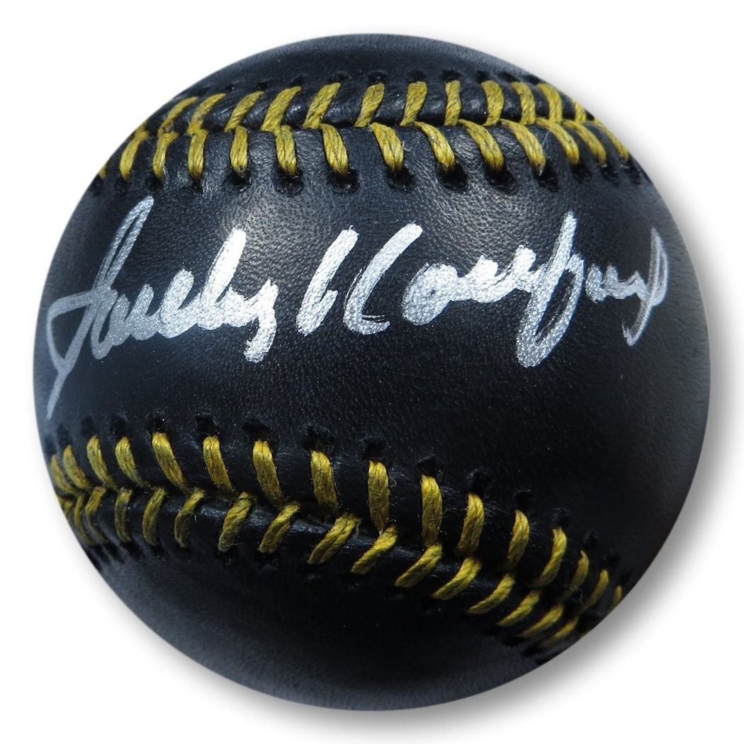 Sandy Koufax Autographed Black Baseball Dodgers JSA Certified: Sandy Koufax Autographed Black Baseball Dodgers JSA Certified This is a stunning black baseball autographed by the legendary Sandy Koufax, a prominent player of the Los Angeles Dodgers. The signature