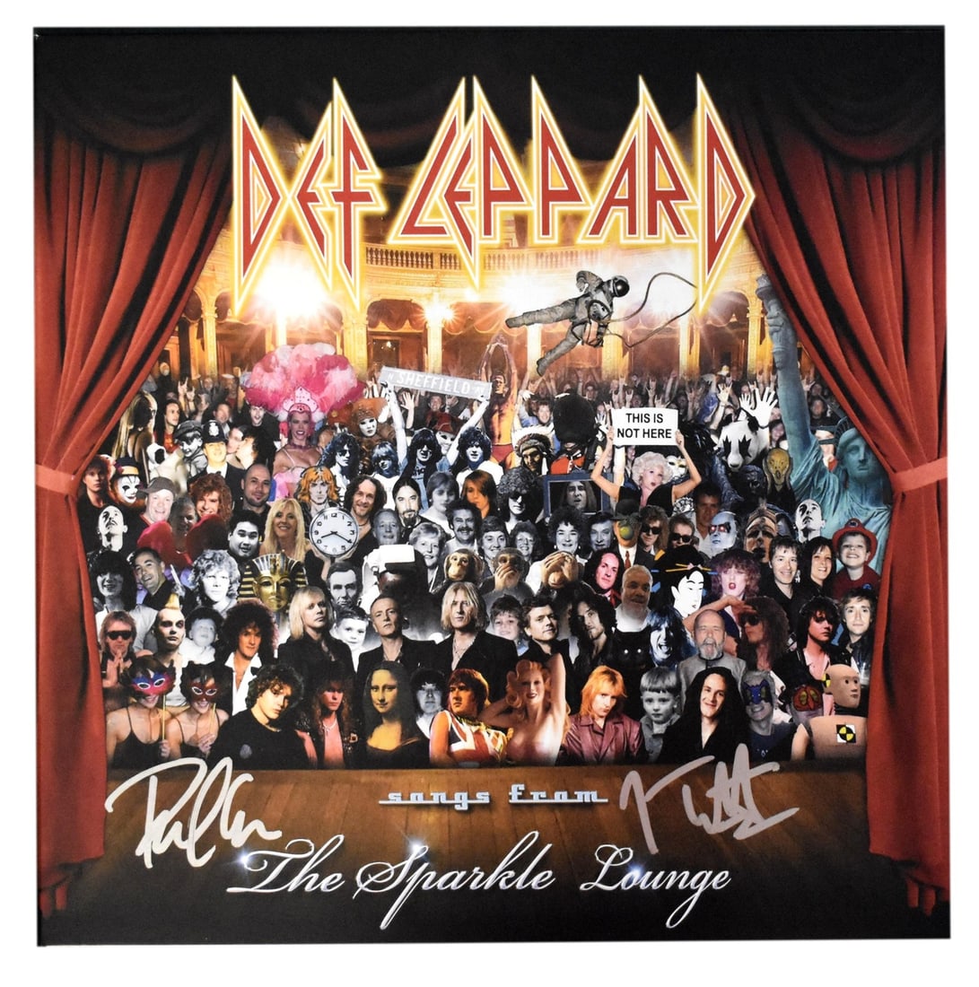 Def Leppard Joe Elliott Phil Collen Dual-Signed Album JSA Authenticated (1 of 6)