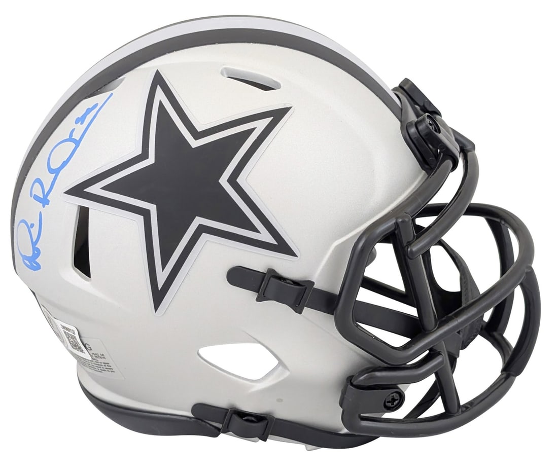 Michael Irvin Signed Rave Speed Mini Helmet BAS Witnessed Dallas Cowboys (1 of 2)