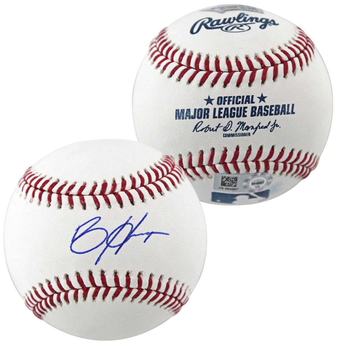 Bryce Harper Signed OML Baseball Philadelphia Phillies Fanatics Authenticated (1 of 5)