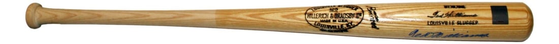 Ted Williams 35" Signed Baseball Bat Boston Red Sox PSA/DNA (1 of 5)