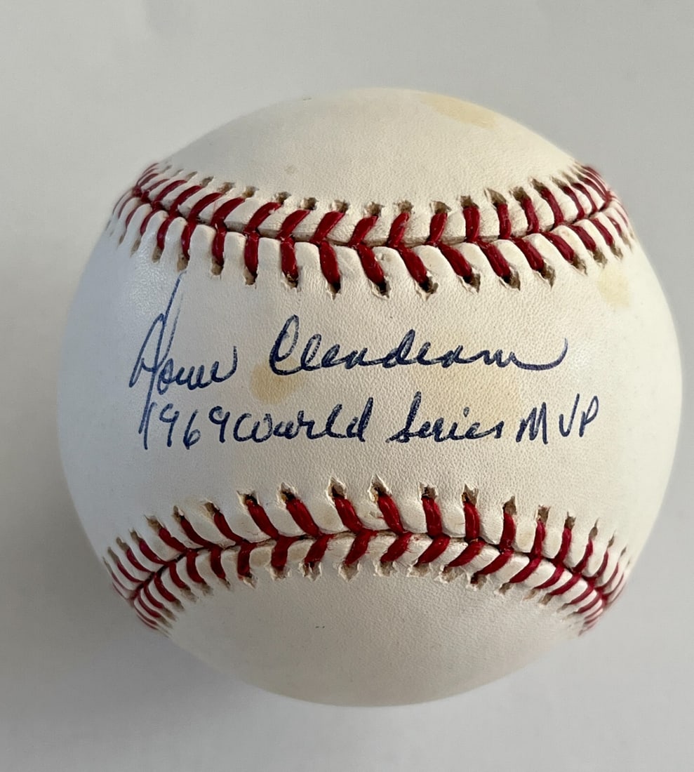 Donn Clendenon Signed Baseball with 1969 World Series MVP Inscription JSA Authenticated (1 of 2)