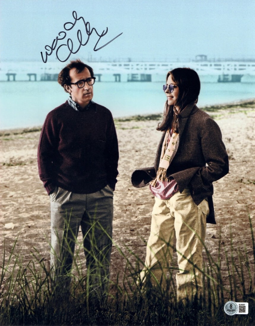11x14 Photograph Signed by Woody Allen Annie Hall Beckett Authenticated: 11x14 Photograph Signed by Woody Allen Annie Hall Beckett Authenticated This is an original 11x14 photograph from the film "Annie Hall," personally signed by Woody Allen. The autograph has been authen