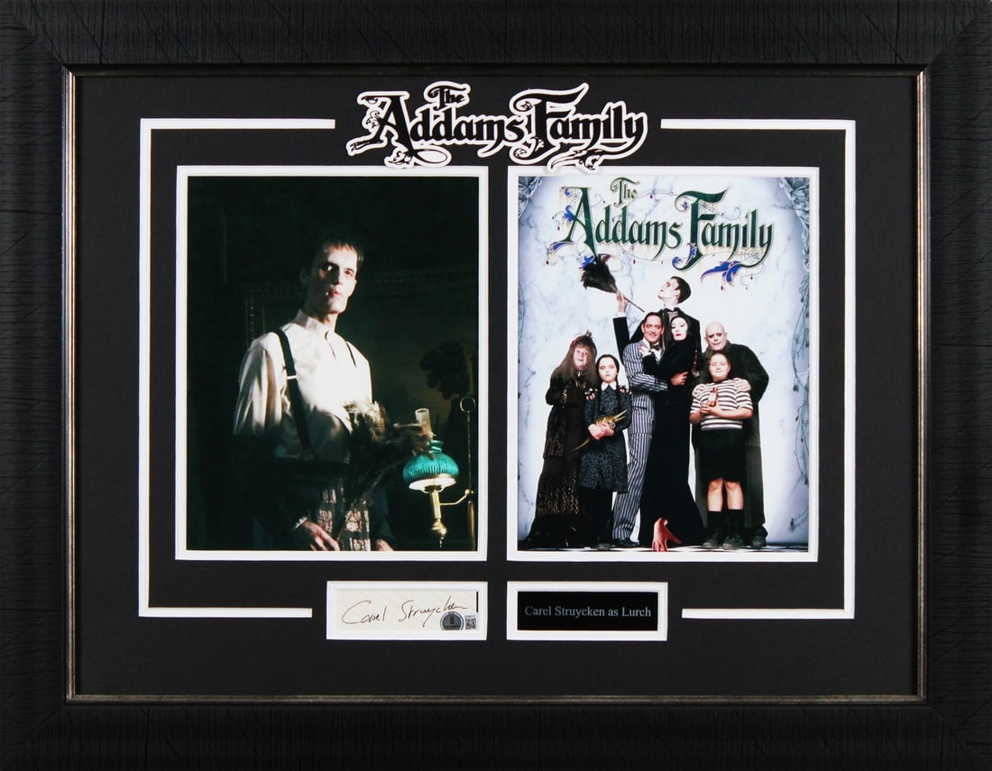 Carel Struycken The Addams Family Signed Framed Display BAS #BS86315 (1 of 2)