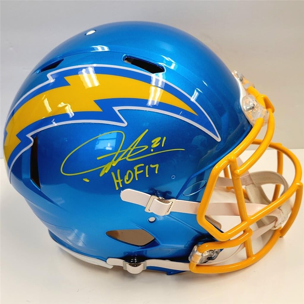 LaDainian Tomlinson Signed Chargers Helmet HOF 17 Beckett Authenticated (1 of 8)