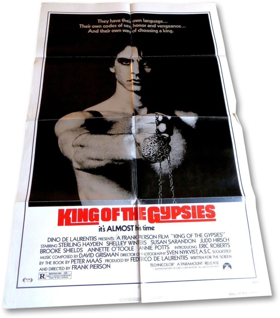Shelley Winters Signed King of the Gypsies Movie Poster Beckett Authenticated 27 x 41: Shelley Winters Signed King of the Gypsies Movie Poster Beckett Authenticated 27 x 41 This original movie poster features the iconic Shelley Winters in her role from "King of the Gypsies". Authentical