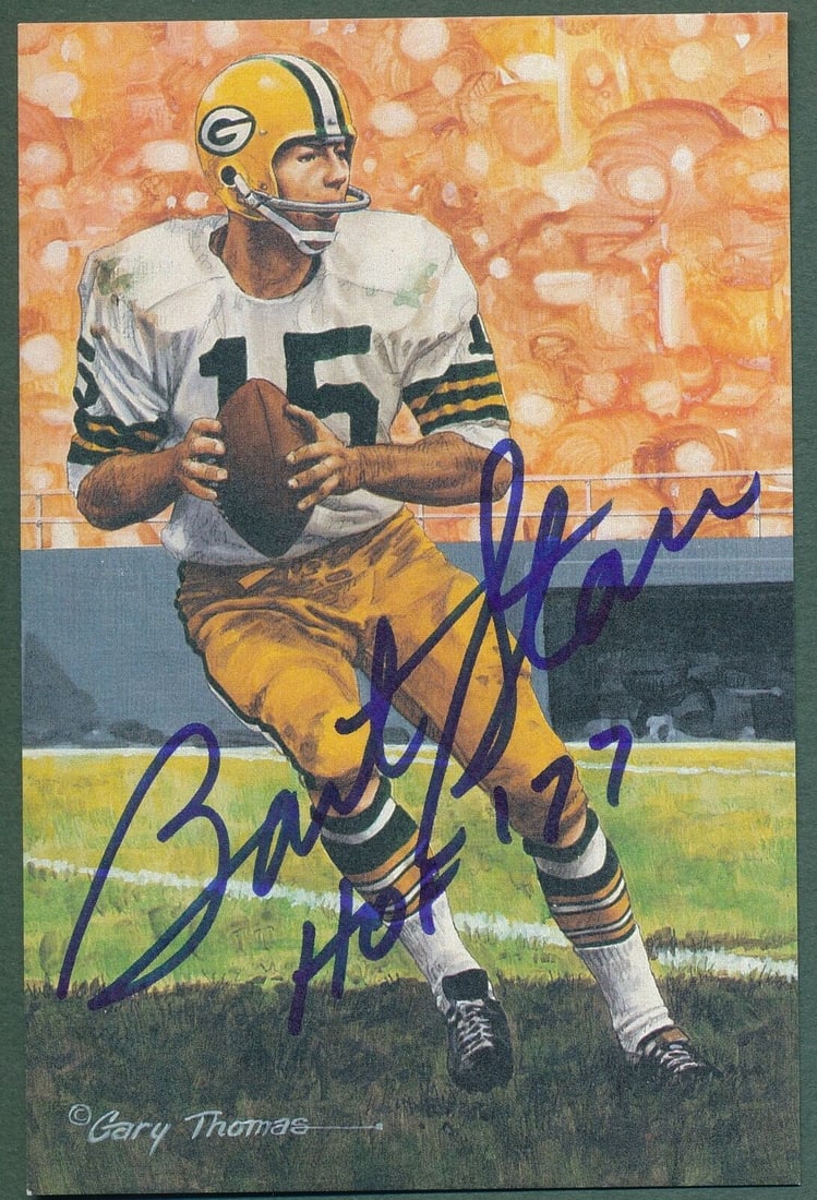 Bart Starr HOF Signed Inscribed 1994 Packers Postcard 0853/5000 (1 of 3)