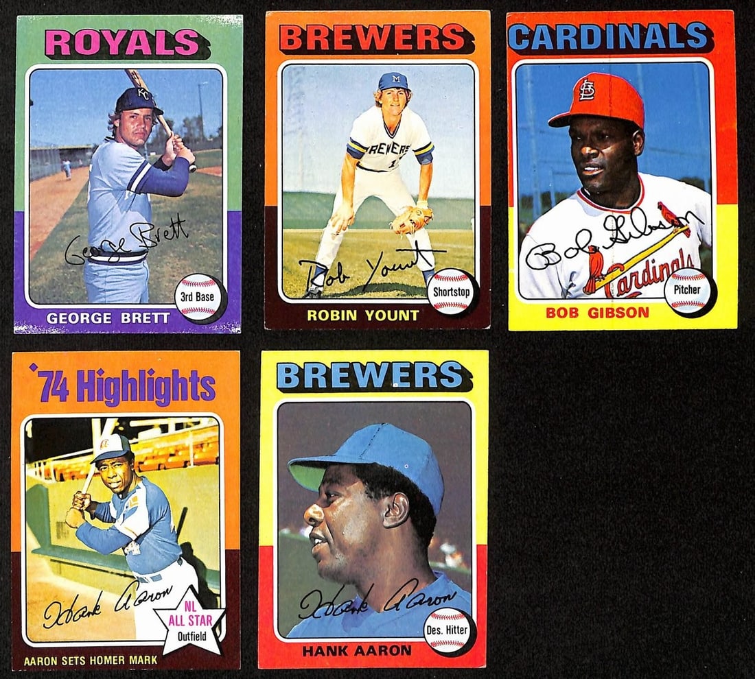 1975 Topps Baseball Complete Card Set 660 Cards Brett Yount Aaron Schmidt (1 of 11)