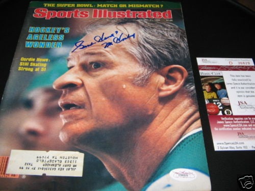 Gordie Howe Signed Sports Illustrated Magazine JSA COA Detroit Red Wings (1 of 1)