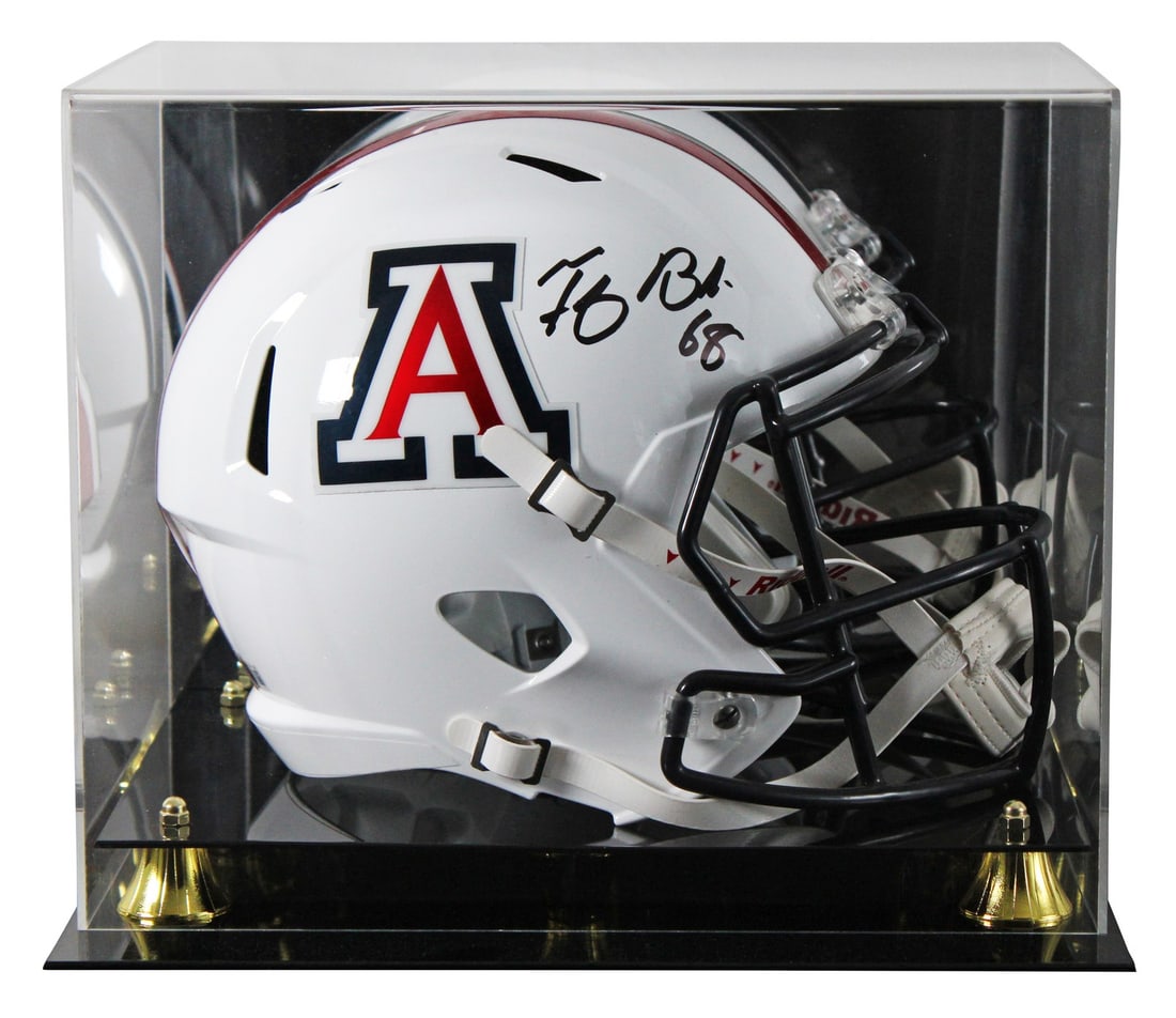 Tedy Bruschi Autographed Arizona Wildcats Full Size Speed Helmet with BAS Authentication: Tedy Bruschi Autographed Arizona Wildcats Full Size Speed Helmet with BAS Authentication This authentic Arizona Wildcats full-size speed replica helmet has been personally signed by Tedy Bruschi, a di