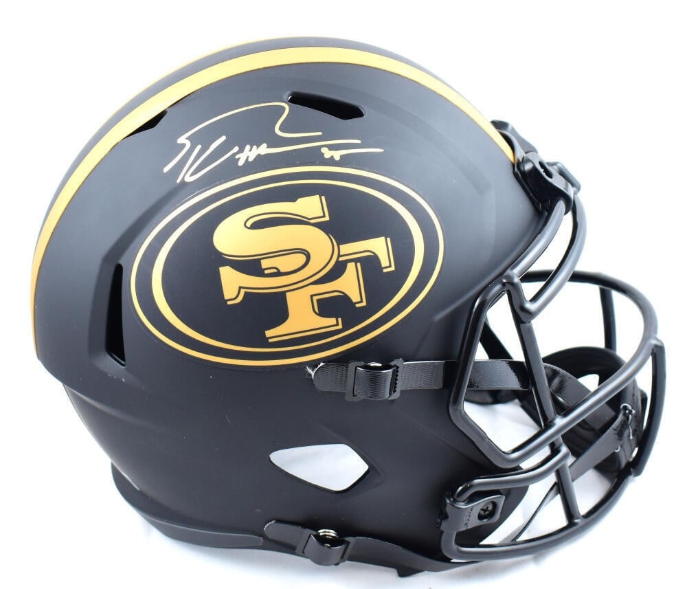 George Kittle Signed 49ers Eclipse Speed Helmet Beckett Authenticated (1 of 9)