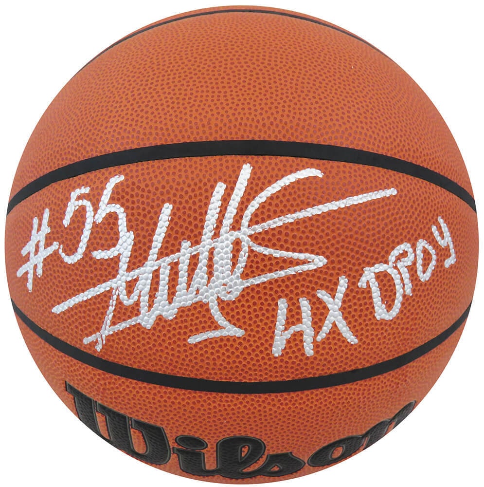 Dikembe Mutombo Signed Wilson NBA Basketball 4x DPOY COA: Dikembe Mutombo Signed Wilson NBA Basketball 4x DPOY COA Dikembe Mutombo Signed Wilson NBA Basketball 4x DPOY COA This is a signed Wilson Indoor/Outdoor NBA basketball by Dikembe Mutombo, featuring th