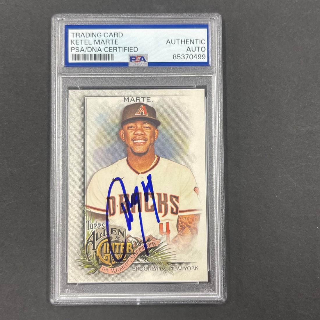 2022 Topps Ketel Marte Autographed Card PSA/DNA Arizona Diamondbacks (1 of 2)