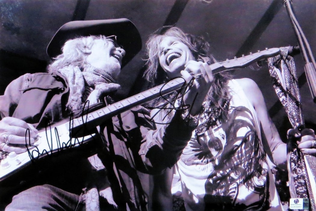 Steven Tyler Brad Whitford Signed 10x15 Photo Aerosmith JSA Authenticated (1 of 2)