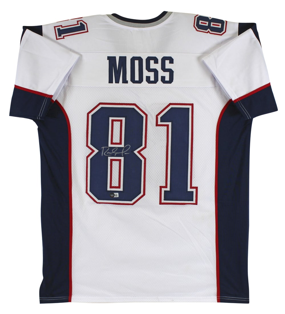Randy Moss Signed New England Patriots Jersey BAS Witnessed Authentic (1 of 3)