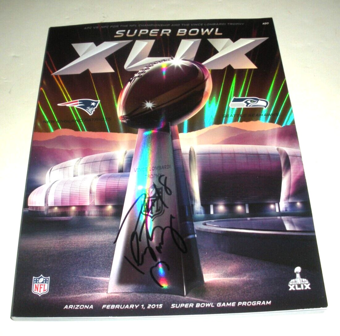 Peyton Manning Signed Super Bowl Program with COA Colts Champs (1 of 1)
