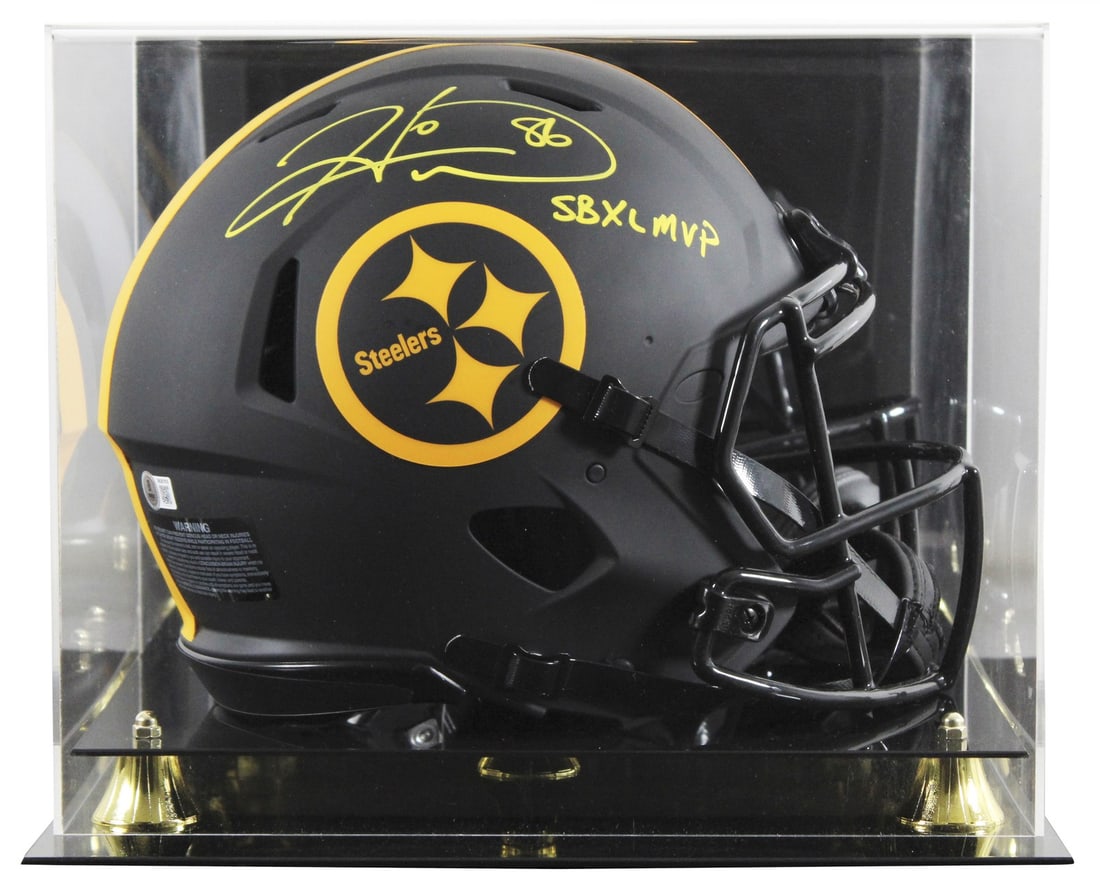 Hines Ward Signed Steelers Eclipse Helmet SB MVP BAS Authenticated: Hines Ward Signed Steelers Eclipse Helmet SB MVP BAS Authenticated Celebrate the legacy of Hines Ward with this autographed Eclipse Full Size Speed Proline Helmet, featuring the inscription "SB XL MVP