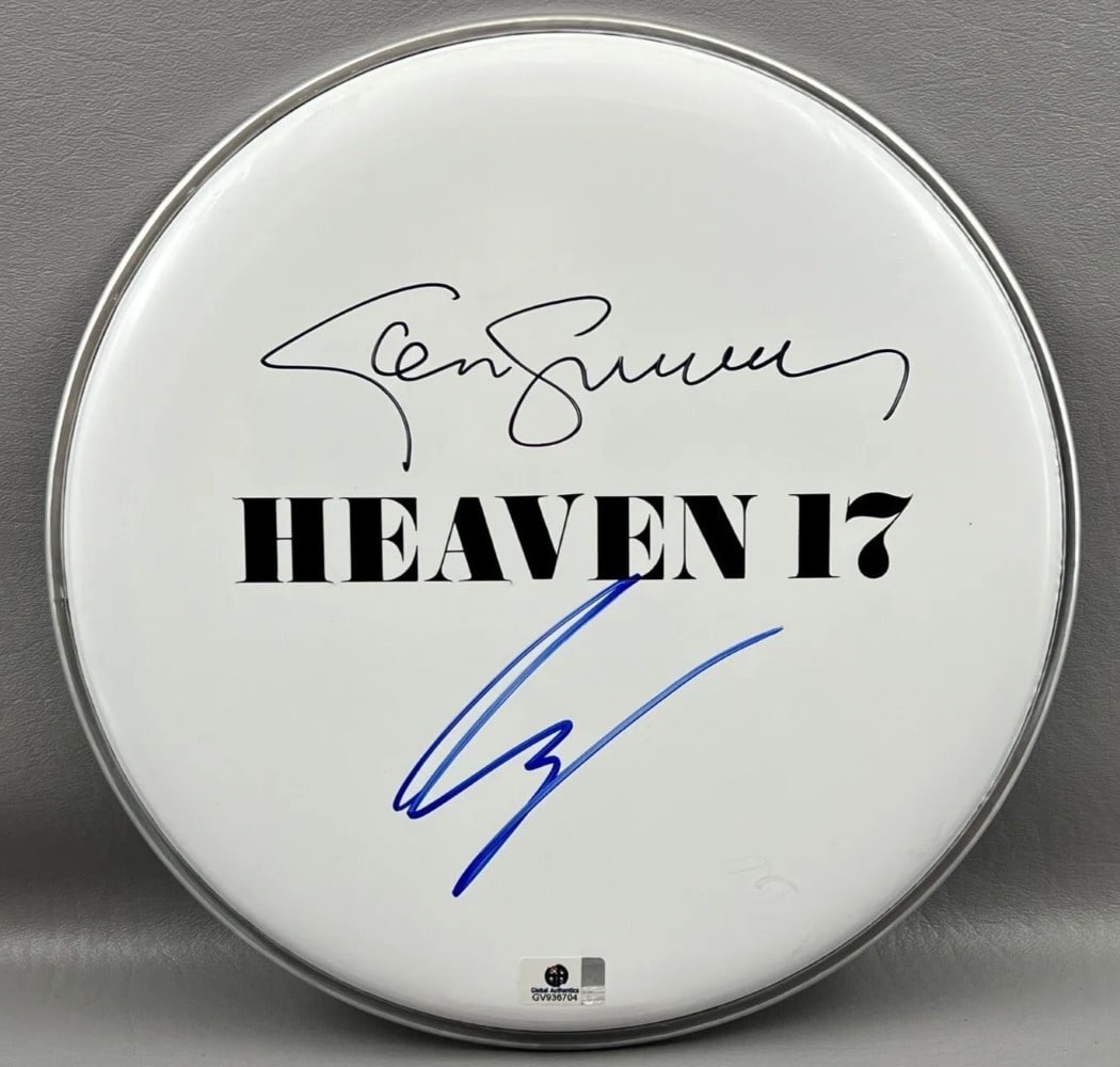 Glenn Gregory Martyn Ware Signed 10 Drumhead Heaven 17 JSA Authenticated (1 of 3)