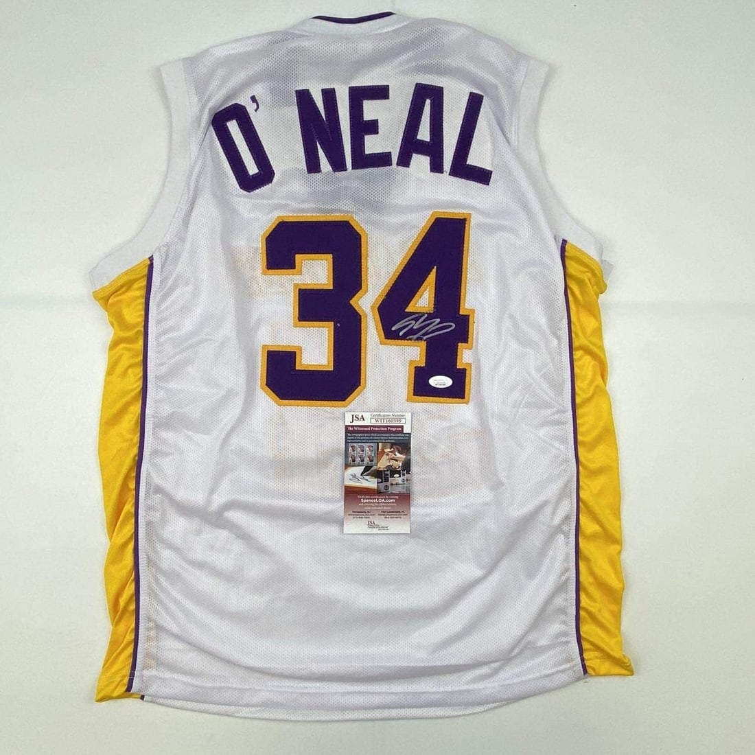 Autographed Shaquille O'Neal Lakers Jersey with JSA COA (1 of 4)