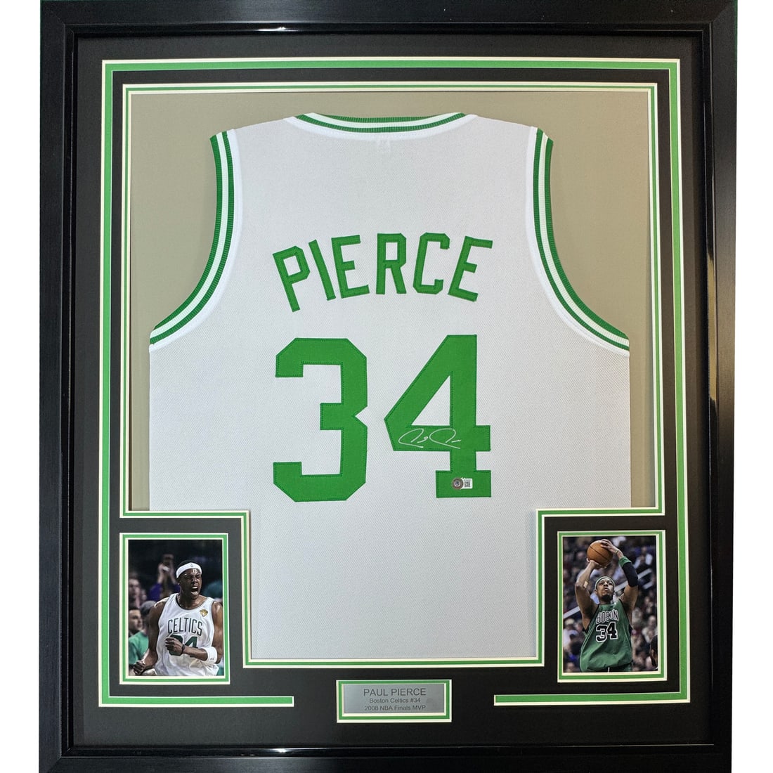 Framed Autographed Paul Pierce Boston Celtics Jersey Beckett COA (1 of 2)