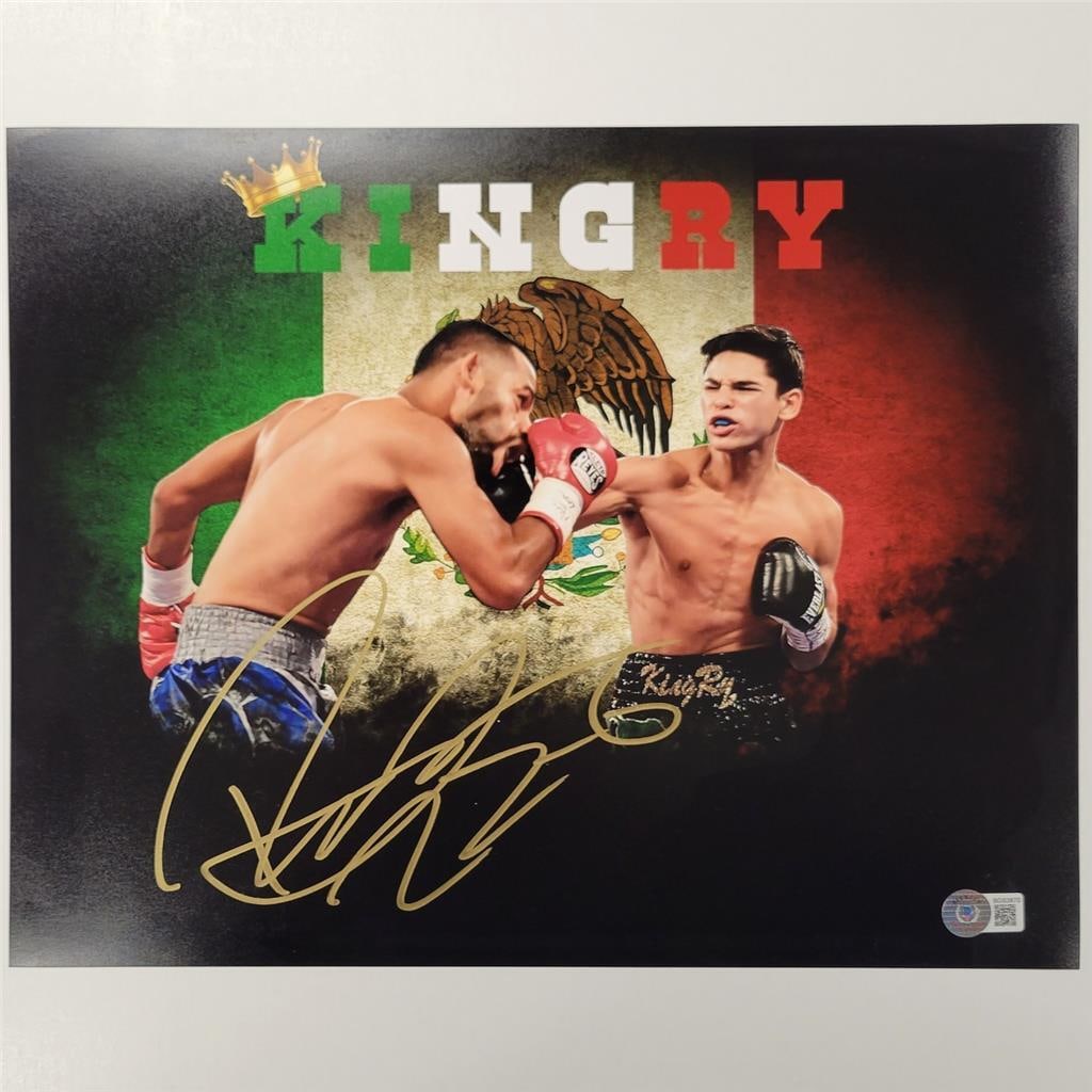 Ryan Garcia Signed 11x14 Photo 22-0 Beckett BAS Authenticated Boxing: Ryan Garcia Signed 11x14 Photo 22-0 Beckett BAS Authenticated Boxing This is an original signed photograph of boxing champion Ryan Garcia, showcasing his impressive record of 22 wins and no losses. Th
