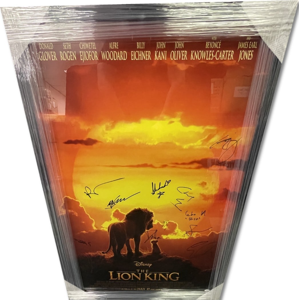 The Lion King Autographed Cast Poster Framed JSA Authenticated (1 of 5)