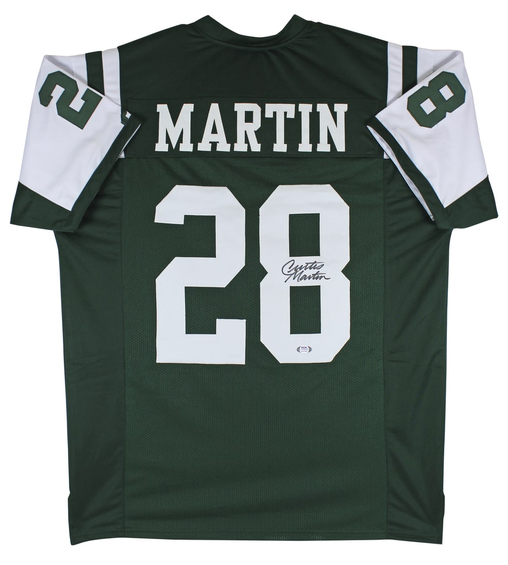 Curtis Martin Autographed Green Jersey New York Jets PSA/DNA Certified (1 of 3)