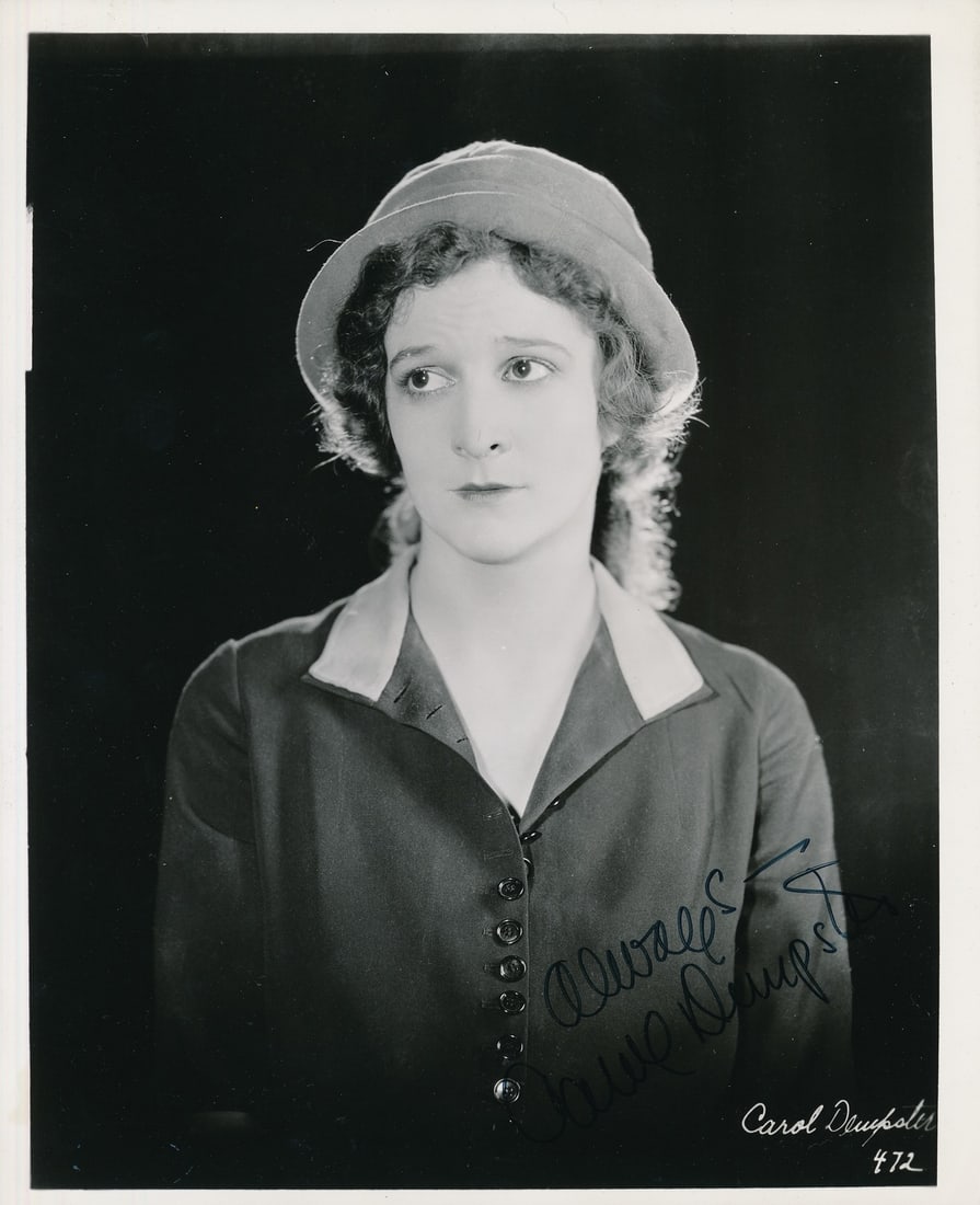 Carol Dempster Autographed 8x10 Photo PSA/DNA Certified: Carol Dempster Autographed 8x10 Photo PSA/DNA Certified This item features an 8x10 photo of actress Carol Dempster, which has been both autographed and inscribed by her. The autograph comes with authe