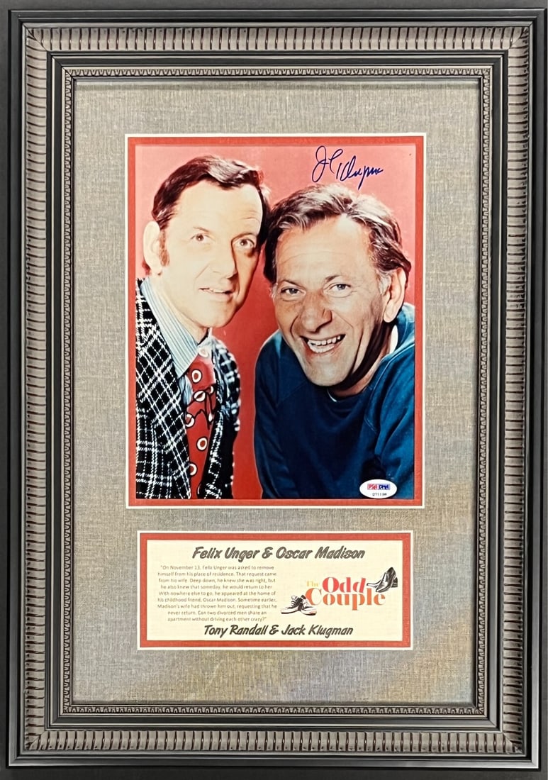 Tony Randall Jack Klugman Signed Photo Framed Display PSA The Odd Couple 20x14 (1 of 4)