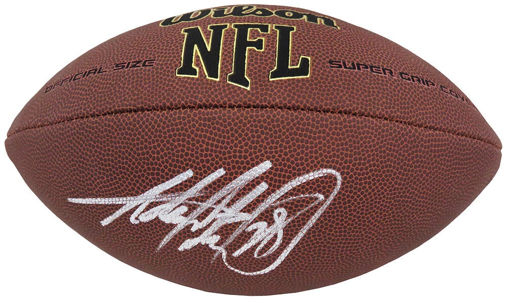 Adrian Peterson Signed Wilson NFL Football with COA: Adrian Peterson Signed Wilson NFL Football with COA Adrian Peterson Signed Wilson NFL Football with COA This is an authentic Adrian Peterson signed Wilson Super Grip full-size NFL football, a must-hav
