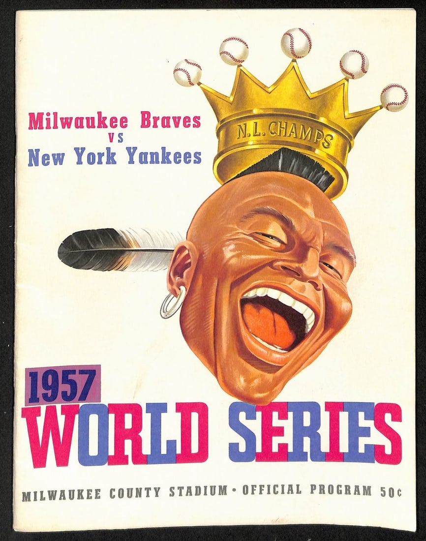1957 World Series Program Milwaukee Braves vs New York Yankees Original (1 of 6)