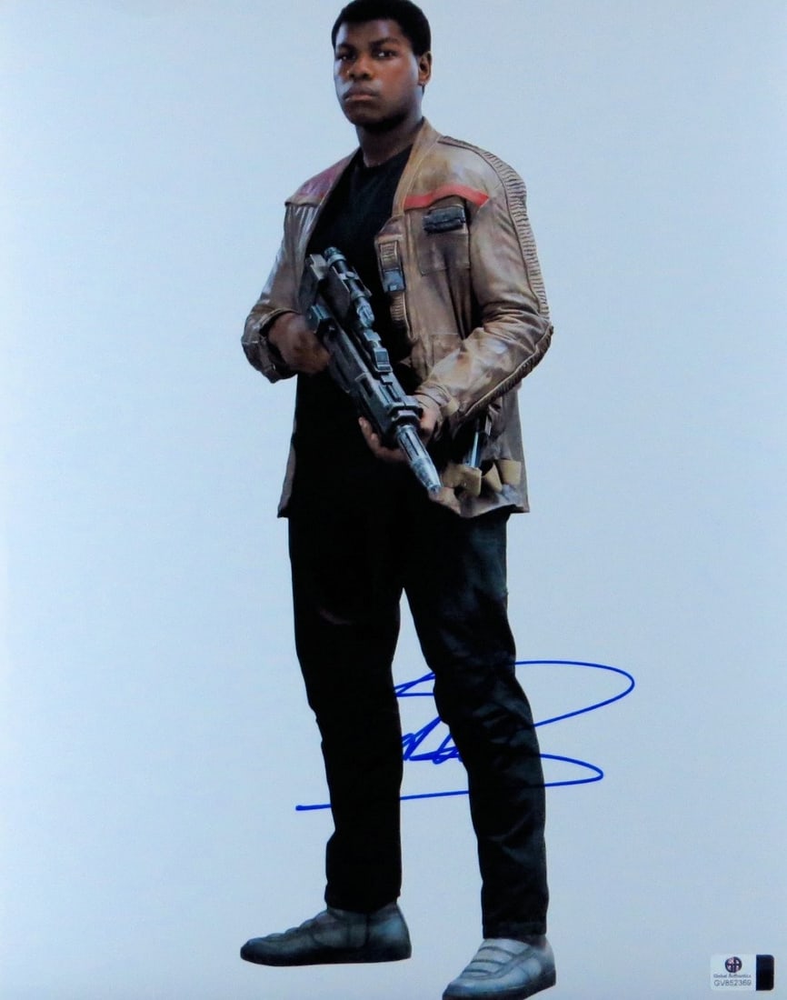 John Boyega Autographed 11x14 Star Wars Photo Global Authentics (1 of 2)