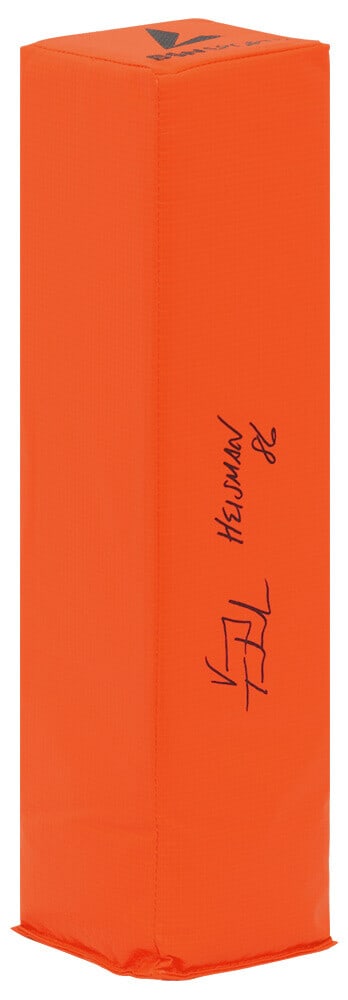 Vinny Testaverde Signed Orange Football Pylon Heisman 86 COA: Vinny Testaverde Signed Orange Football Pylon Heisman 86 COA Vinny Testaverde Signed Orange Football Pylon Heisman 86 COA Own a piece of football history with this Vinny Testaverde signed orange endzo