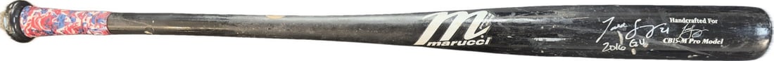 2016 Todd Frazier Signed Game Used Marucci CB15 Bat With Beckett LOA 33.5 Inches: 2016 Todd Frazier Signed Game Used Marucci CB15 Bat With Beckett LOA 33.5 Inches This is an original Marucci CB15-M Pro Model bat used by Todd Frazier during the 2016 MLB season. The bat measures 33.5